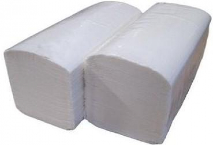 Maço com 200 toalhas de mão em papel reciclado 21x23cm