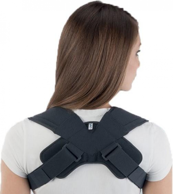 Imobilizador clavicular e corrector postural em tecido confortável