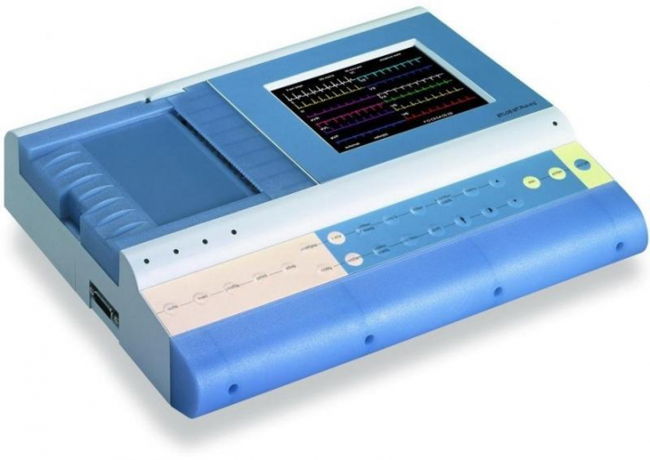 Electrocardiografo de 12 canais/derivações com ecrã a cores touch screen e módulo de memória com interpretação do diagnóstico BTL-08 MT Plus