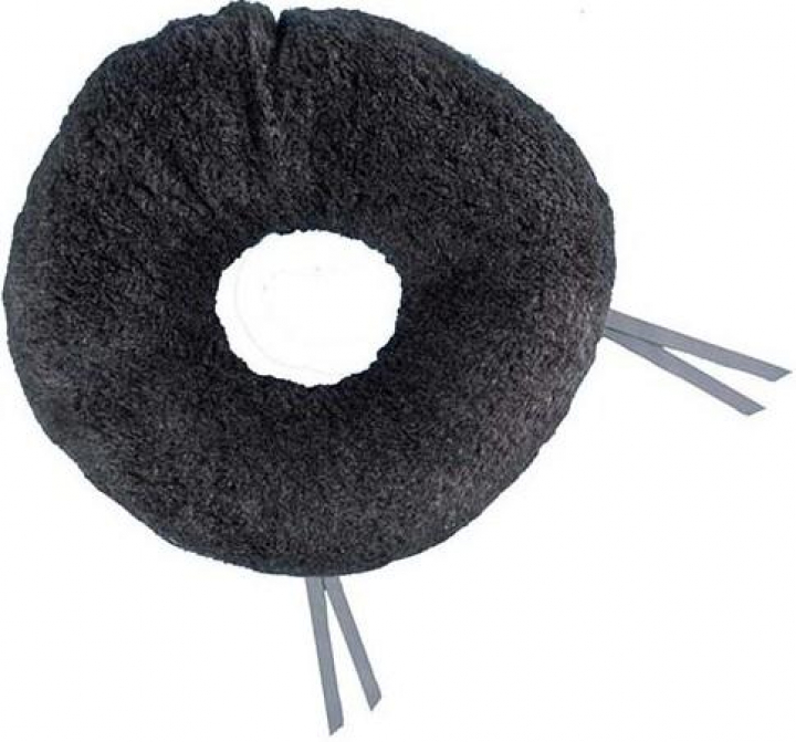 Almofada/coxim anti-escara de assento circular em fibra siliconizada com capa em pele sintéctica AD450