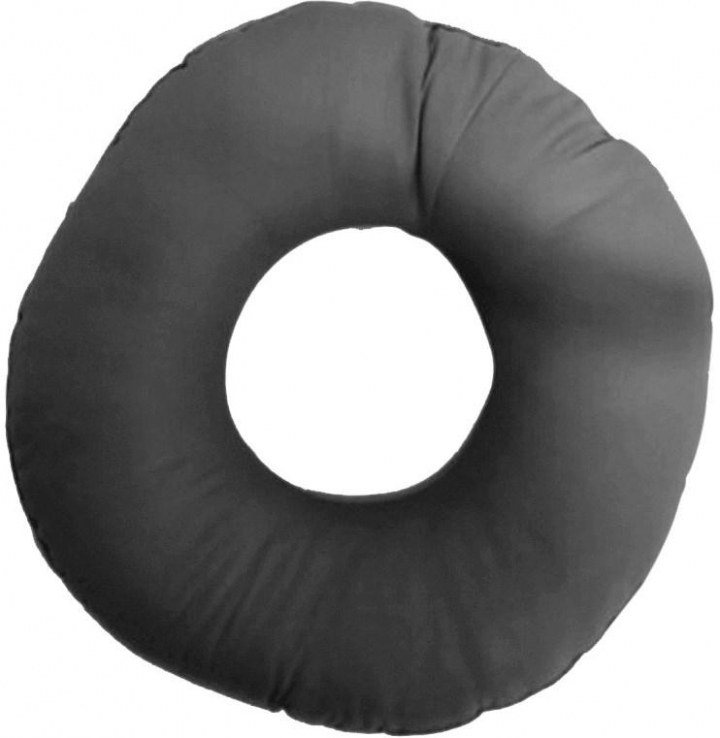Almofada/coxim anti-escara de assento em visco-elástico redondo com furo e capa 30081
