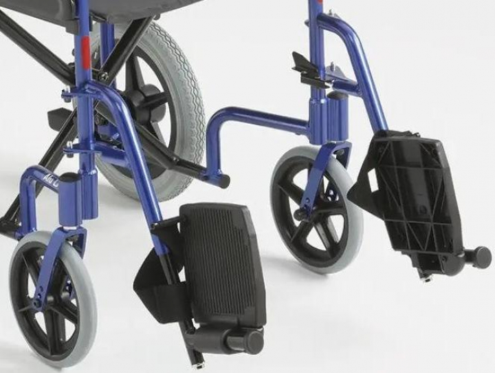 Apoio de pés/patim completo para cadeira de rodas Alu Lite (Lado direito)
