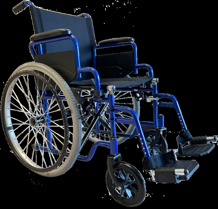 Cadeira de rodas manual com apoio de braços rebatível e de pés destacáveis e rodas de extração rápida Biort B3300-NV-MC-QR
