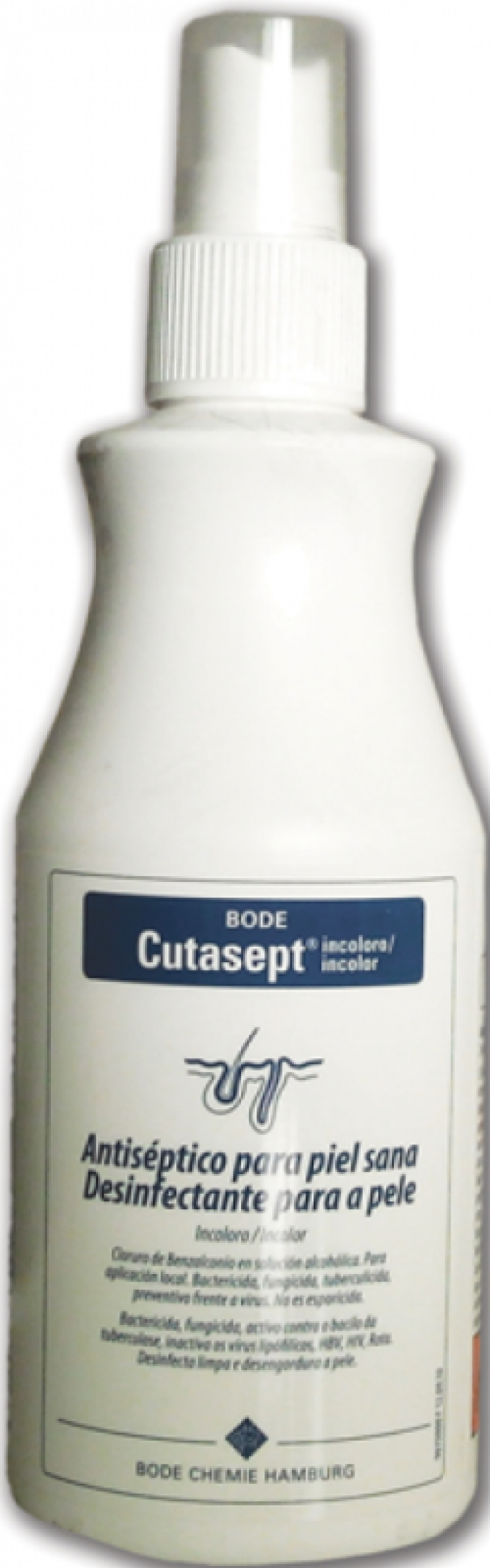 Desinfectante antiséptico de pele em spray Cutasept Incolor 250ml