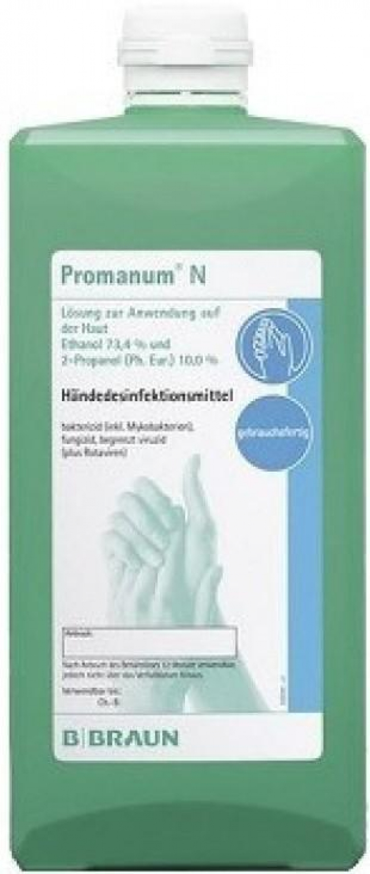 Desinfectante alcoólico com dermoprotector para mãos Promanum 500ml