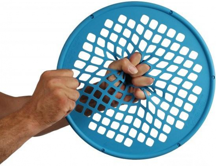 Rede elástica para exercício das mãos de diâmetro 36 cm Power Web Senior extra forte azul