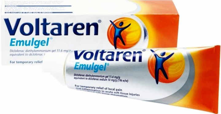 Gel anti-inflamatório não esteróide analgésico com Diclofenac para o alívio das dores musculares ligeiras a moderadas e dores pós-traumáticas Voltaren Emulgelex 20mg/g 100gr