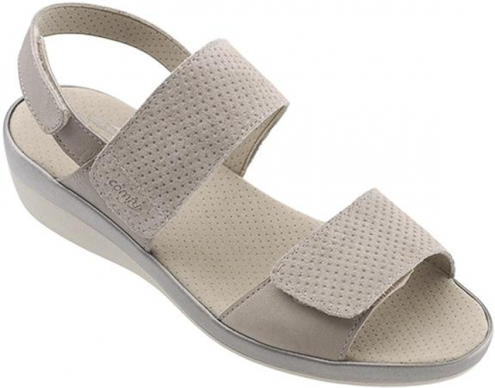 Sandália de conforto para senhora antiderrapante, ajustável por velcros, com palmilha anatómica com absorve impactos Comfy Bora Bora