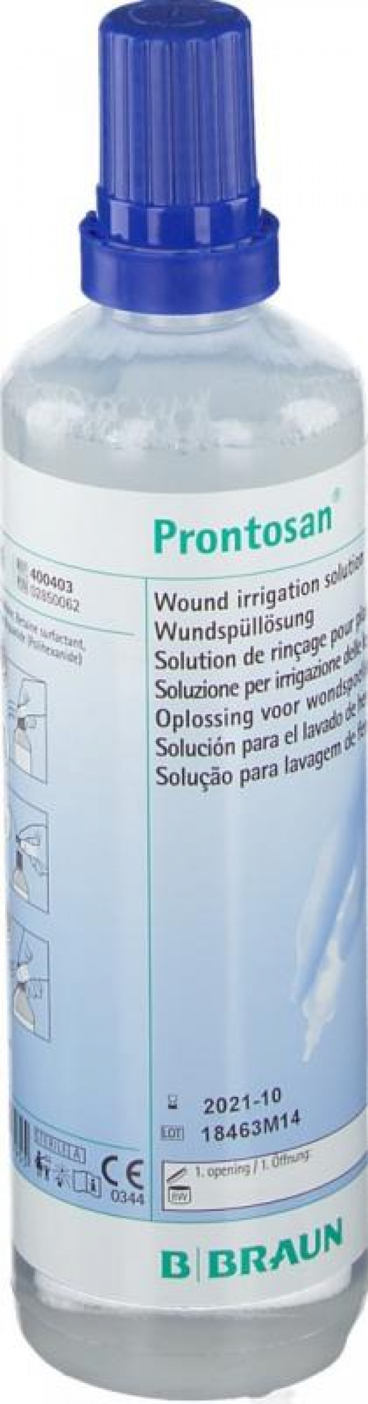 Solução de lavagem, irrigação e preparação de feridas à base de betaína e Polihexanida Prontosan 350ml