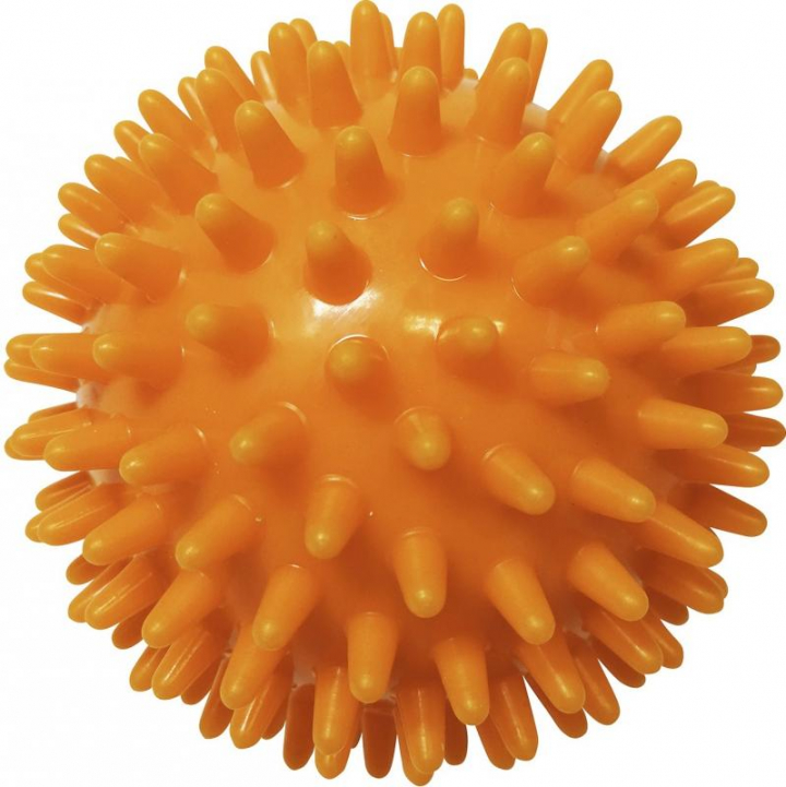 Bola de massagem com picos para estimulação sensorial laranja 6cm