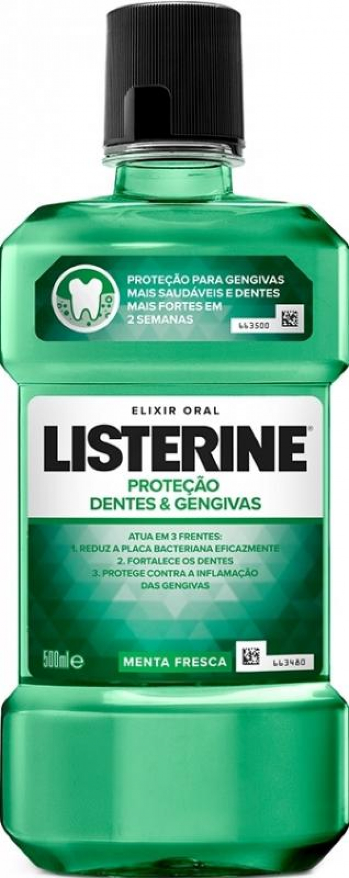 Elixir para higiene oral completa Listerine Dentes e Gengivas (verde) 500ml