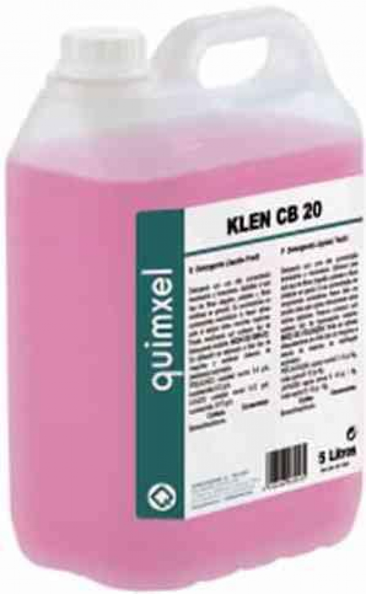 Detergente líquido altamente concentrado para lavagem de roupa à maquina Klen CB 20 5Lt