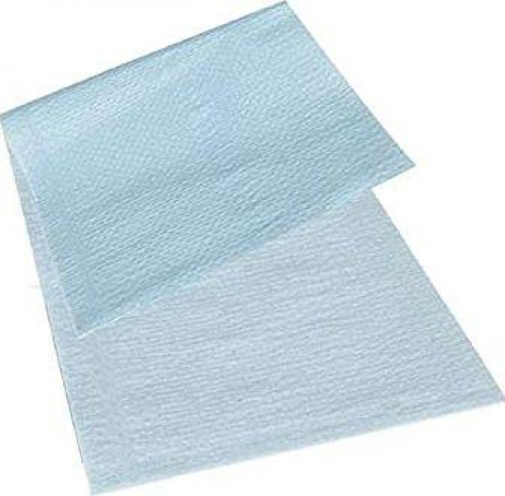 Embalagem com 100 lençois/resguardos de protecção plastificados impermeáveis para macas ou marquesas 210x80cm