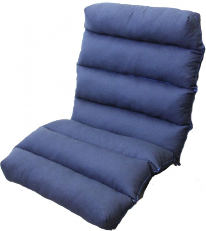 Almofada anti-escara de assento e encosto em gomos de fibra de silicone e capa em algodão 90x50cm GT110006