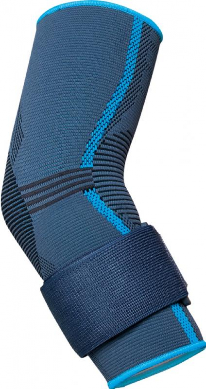 Cotoveleira elástica em tecido com almofada e faixa para epicondilite Aqtivo Sport P707