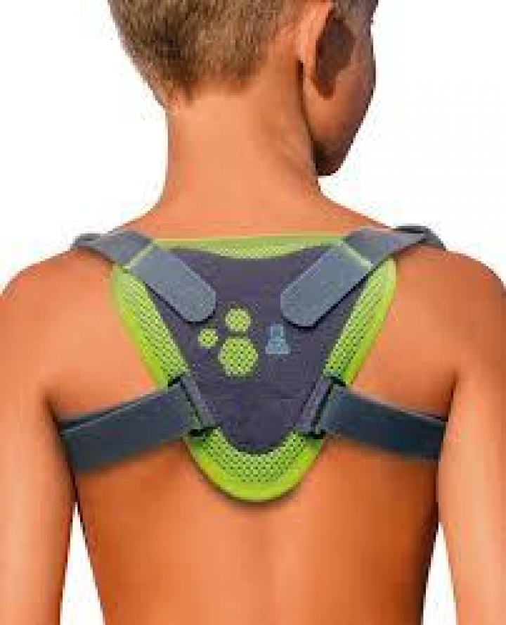 Imobilizador de clavícula com correção postural e almofada dorsal p/criança MyPrim Kids MPK300