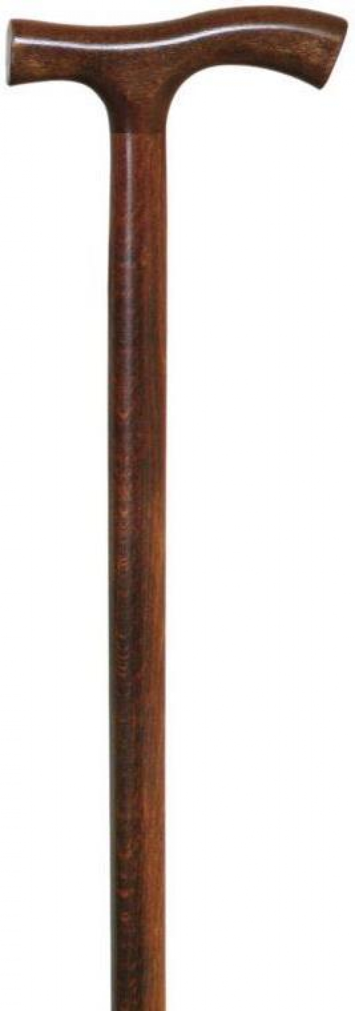Bengala de madeira com punho em T curvo Ref.80 31BE05