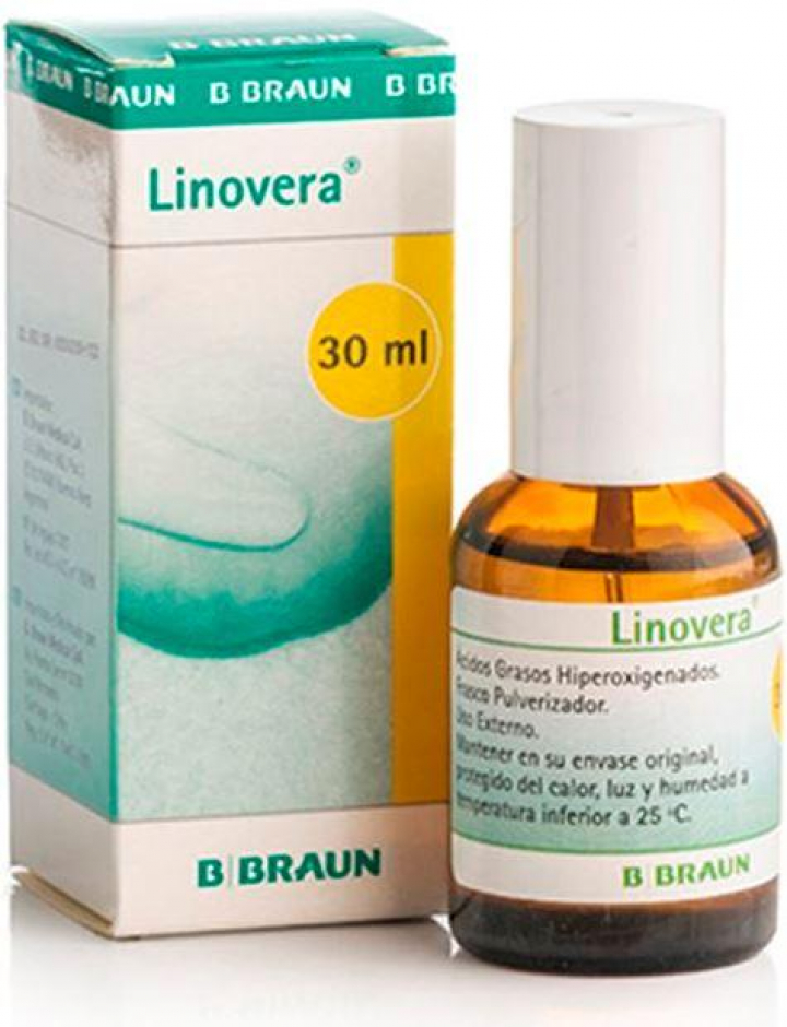 Spray de protecção à base de ácidos gordos para escaras Linovera 30ml