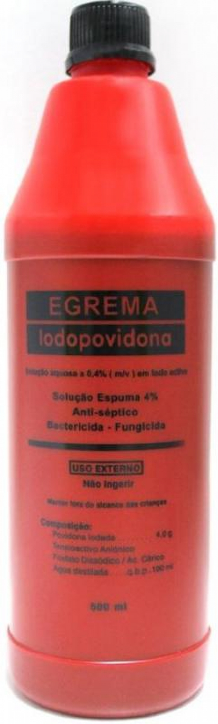 Iodopovidona espuma - solução anti-séptica e bactericida 4% 500ml