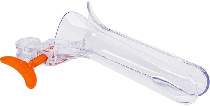 Espéculo vaginal esterilizado descartável com pino de rosca para ajuste de abertura Vagispec