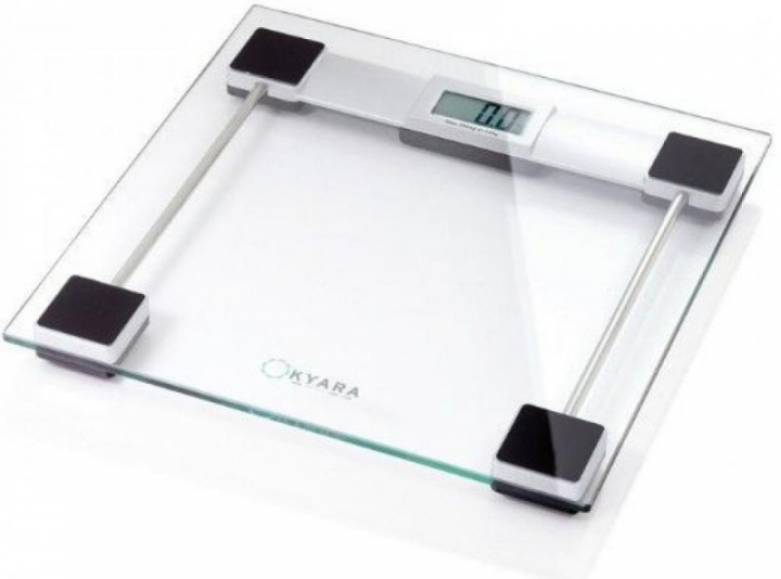 Balança digital tipo WC de chão em vidro e capacidade 150kg Ref. LTK610