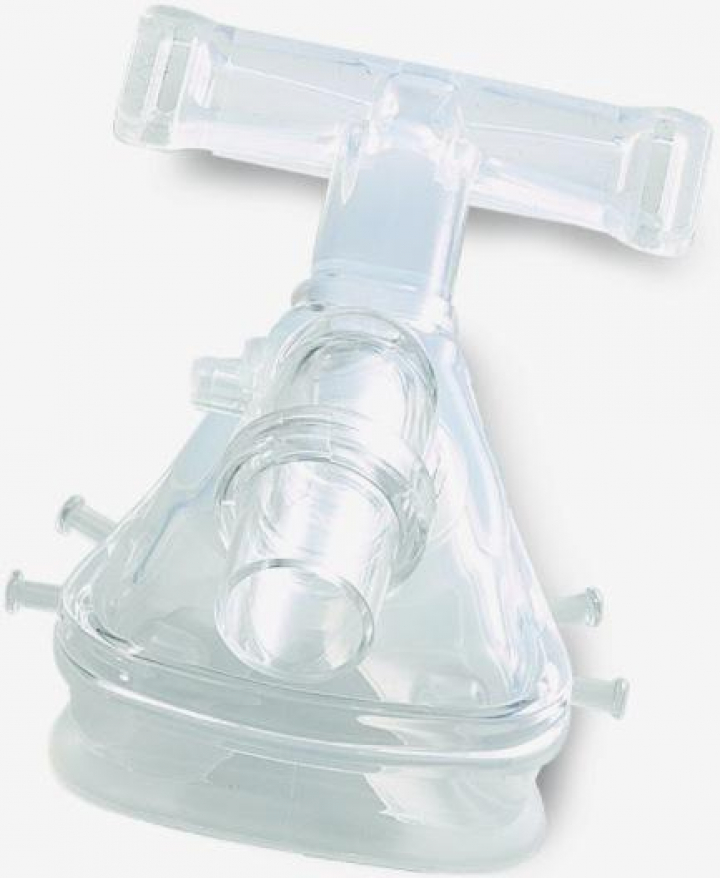 Máscara nasal para apneia de sono CPAP com suporte frontal e almofada de silicone