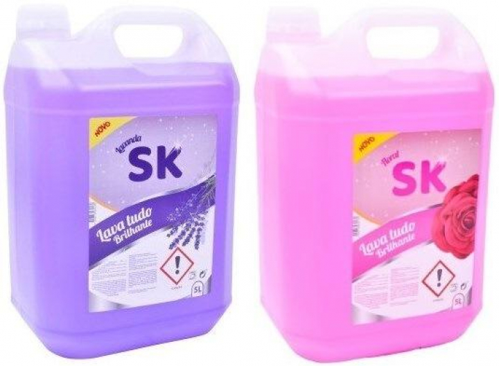 Detergente lava tudo brilhante perfumado concentrado para superfícies SK LTP 5Lt