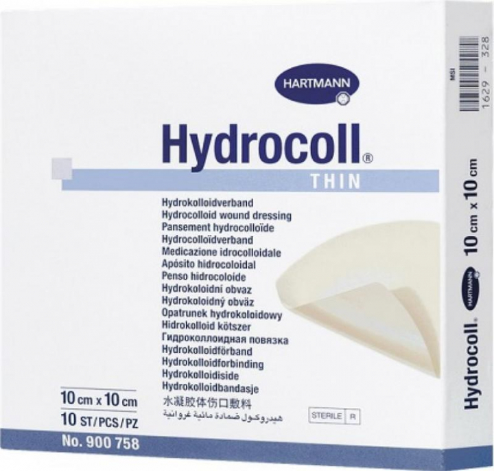 Penso hidrocolóide extra fino Hydrocoll Thin 10x10cm